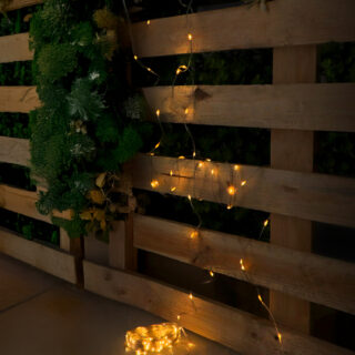 Guirlanda LED para exterior com USB 15m 2700K