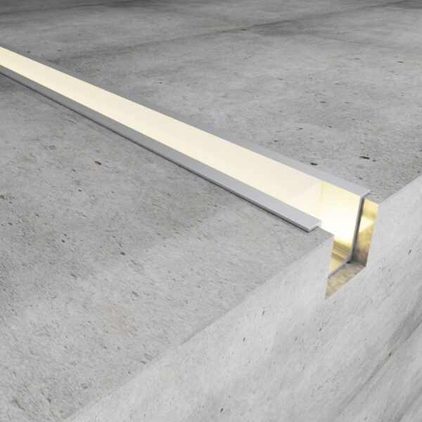 Perfil de aluminio com abas 2 metros para Neón LED 24V/220V