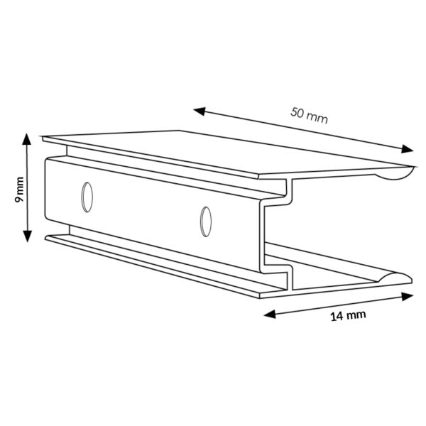 Fixação de aluminio para Fita Neón Led - Image 2