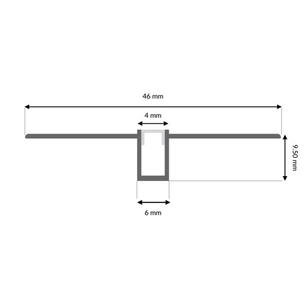 Perfil de aluminio Nor - 2 metros - Image 2