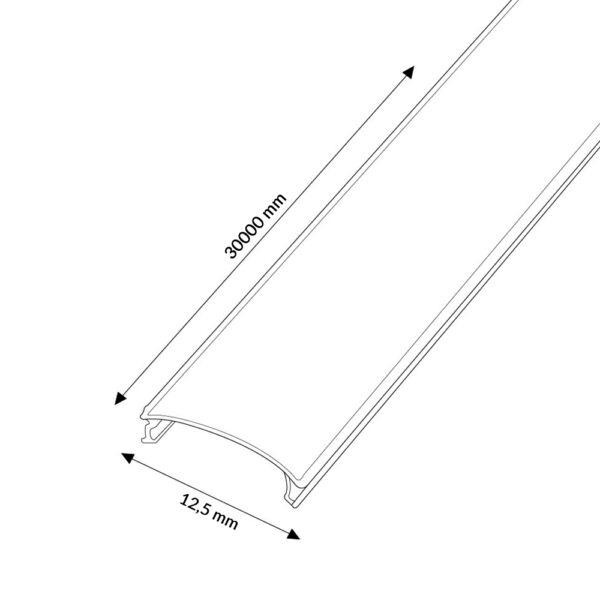 Difusor Opalino Para Perfil largura 12,5 mm - 30 metros - Image 2