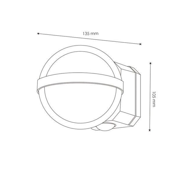 Aplique de parede Led World 10W - Image 2