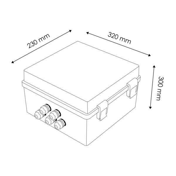 Painel Elétrico Pré-montado para Piscina de 1 HP com Transformador 60WAC e Controlador incluído - Image 2
