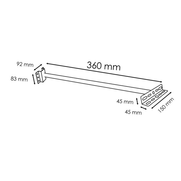 Suporte para projetores LED 360 mm - Image 2