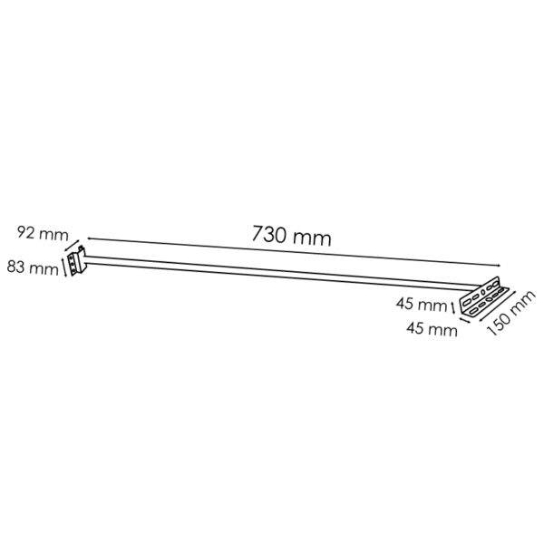 Suporte para projetores LED 730 mm - Image 2