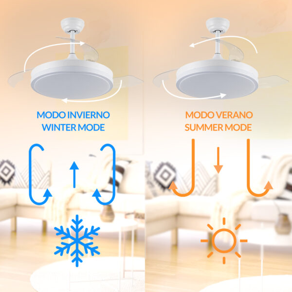 Ventilador de teto LED Herben 55W - Image 6