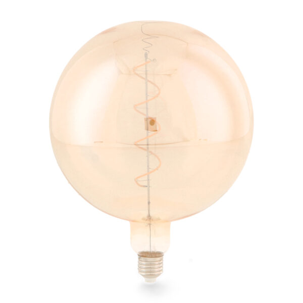 Lampada LED Filamento Espiral E27 G200 4W Ámbar