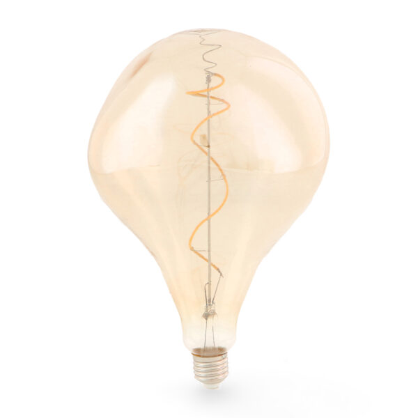 Lampada LED Filamento Espiral E27 A165 4W Ámbar