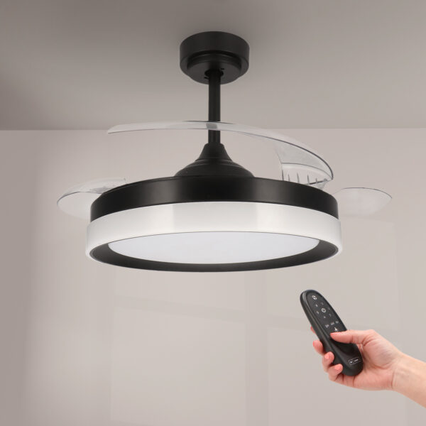 Ventoinha de Teto LED Black Yeray