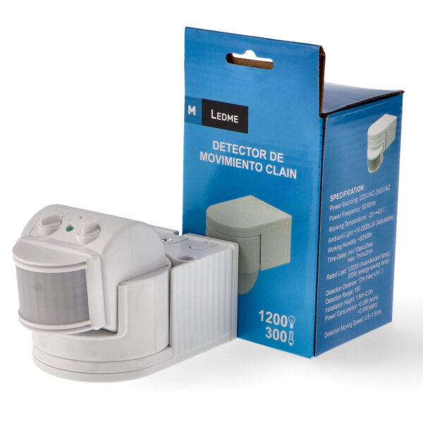 Sensor de movimento PIR 180º Superficie Clain - Image 3