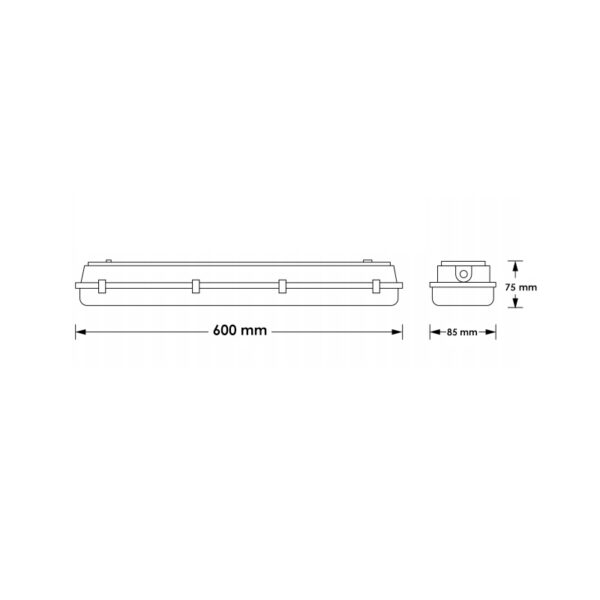 Armadura Estanque LED Proline 18W 600mm CCT Vinculável - Image 2