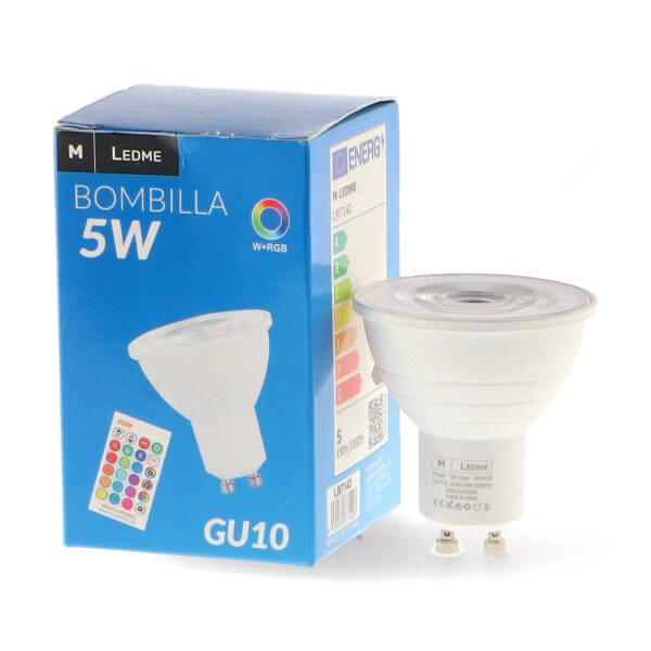 Lâmpada LED Colours GU10 5W RGBW con controle