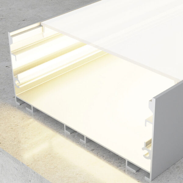 Perfil de aluminio SantMig 2 metros - Opcional suspenso