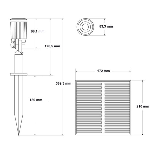 Kit de 4 Refletores Solares LED com Roxi Spike - Image 2