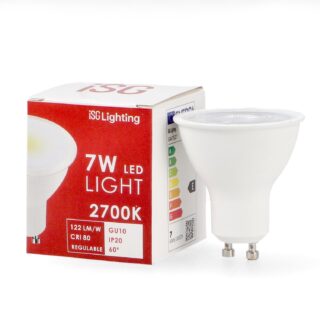 Lâmpada LED GU10 Smd Plus 7W Regulável 60º  2700K