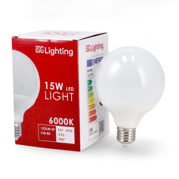 Lâmpada LED E27 G95 15W  2700K