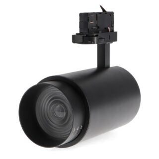 Foco LED para calha Black Bari 30W Óptica ajustável Trifásico CCT