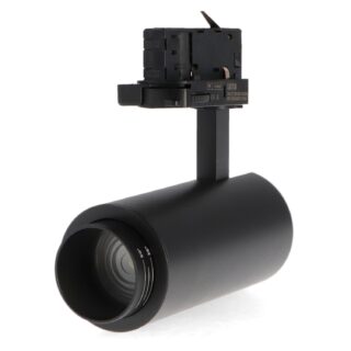 Foco LED para calha Black Bari 10W Óptica ajustável Trifásico CCT