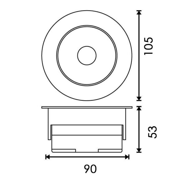 Foco Downlight LED direccionável CobFix 15W CCT - Image 2