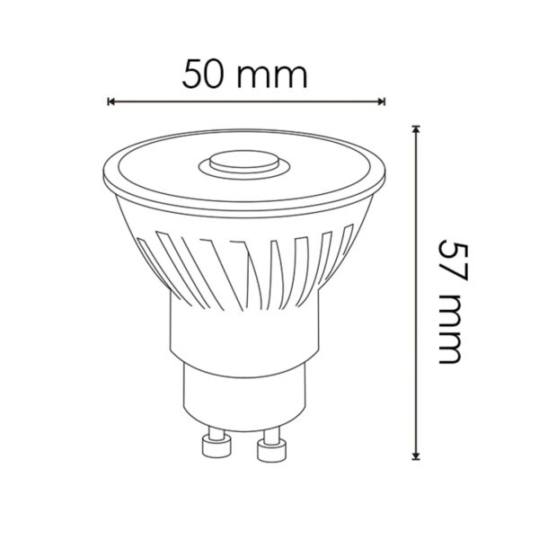Lampada LED GU10 CobPro 8W 12º  2700K - Image 2