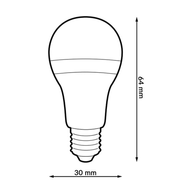 Lâmpada LED E27 G45 7W  6000K - Image 2