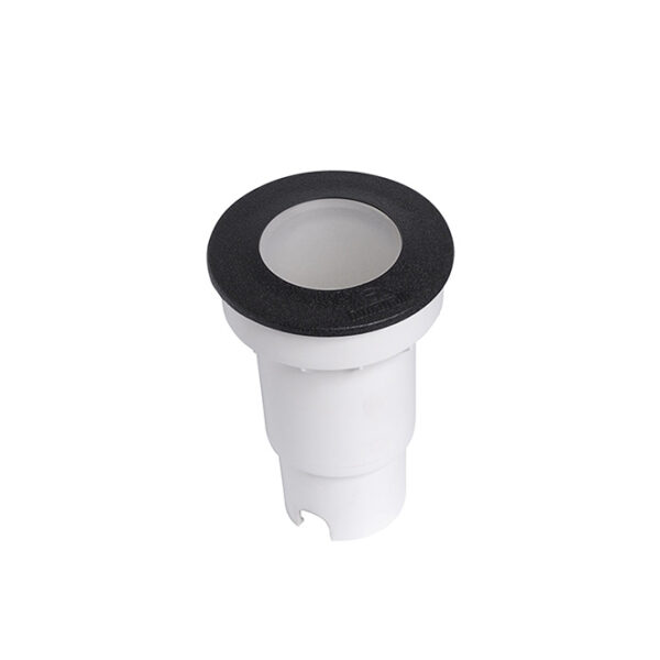 Aplique de encastrar ALDO 1xG9 1,7W 3000K IP67 Alt.12,7xD.5cm resina preta