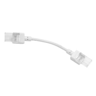 Conector duplo para Fita LED SMD/COB 1cor 8mm (2pinos) 24V IP68 branco