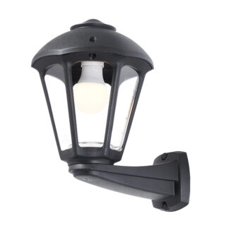 Aplique GIAMPY 1xE27 IP55 C.21xL.27xAlt.31,5cm resina preta