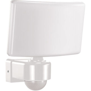 Aplique MONROE com sensor IP65 1x30W LED 2200lm 3000K C.19,91xL.22,25xAlt.18,845cm Plástico Branco