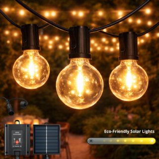 Grinalda LED Solar de 15 lâmpadas 7,5M Exterior IP54