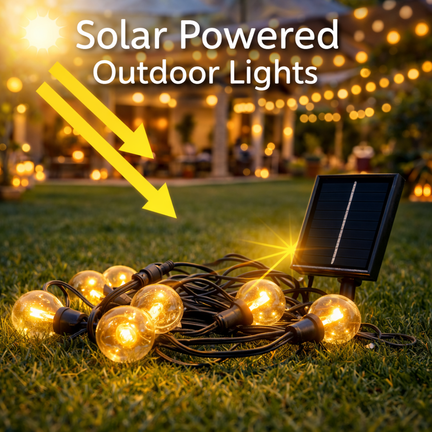 Grinalda LED Solar de 15 lâmpadas 7,5M Exterior IP54 - Image 4