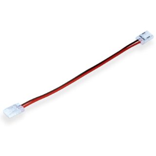 Conector dobro com fio para fita de LED 2 pin de 8 mm 12V/24V - Pack 20