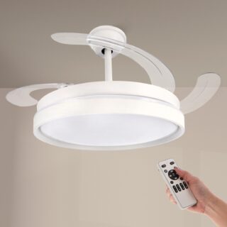 Ventoinha de Teto LED White Afar Star Ø107 cm  CCT