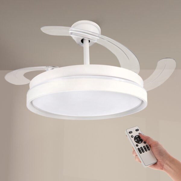 Ventoinha de Teto LED White Afar Star Ø107 cm  CCT