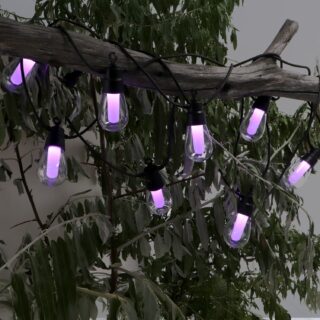 Grinalda LED Solar de 10 lâmpada 8M Exterior IP54  RGB+W
