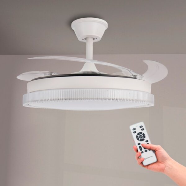 Ventoinha de Teto LED White Diamond ø106 Cm