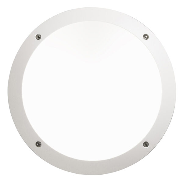 Plafond LUCIA 1xE27 IP66 C.30xL.9xAlt.30cm resina branca