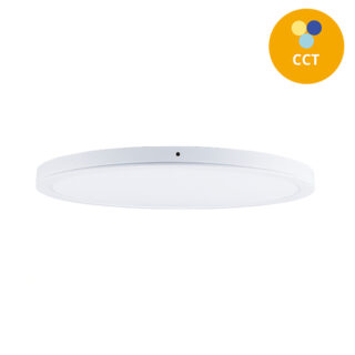Painel de superficie ERASMUS redondo 24W LED CCT 3000/4000/6500K Alt.2,4xD.30cm branco