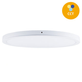 Painel de superficie ERASMUS redondo 48W LED CCT 3000/4000/6500K Alt.2,4xD.60cm Branco