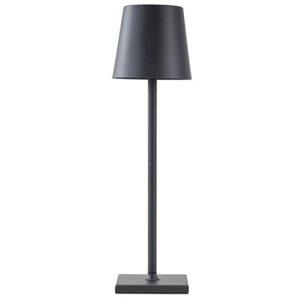 Candeeiro mesa NIGHT LED CCT (3cores) c/intensidade luz regulável, c/bateria recarregável preto