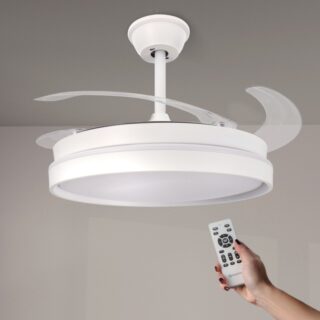 Ventoinha de Teto LED White Afar Ø107 cm CCT (Cópia)