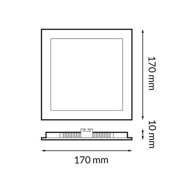 Painel LED Quadrado Serie Pro 12W CCT - Image 2
