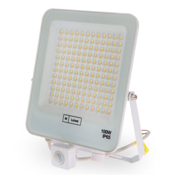 Projetor Led Napoli Plus White 100W Com Sensor de Movimento CCT