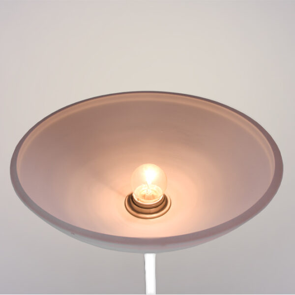 Candeeiro de pé MILANO com braço de leitura 1xE27+1xE14 Alt.178xD.30cm branco - Image 3