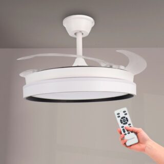 Ventoinha de Teto LED White Brooks Ø106 cm  CCT