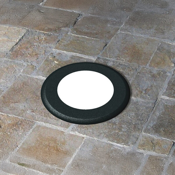 Aplique de encastrar ALDO 1xG9 1,7W 3000K IP67 Alt.12,7xD.5cm resina preta - Image 2