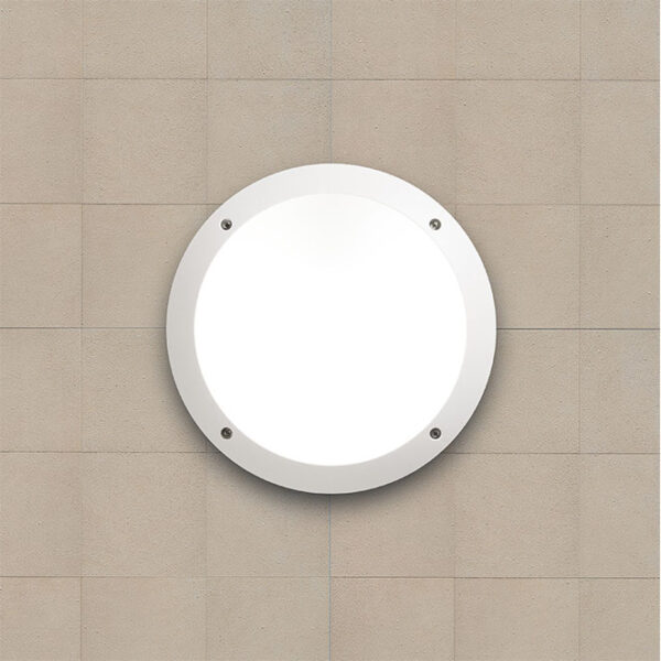 Plafond LUCIA 1xE27 IP66 C.30xL.9xAlt.30cm resina branco - Image 2