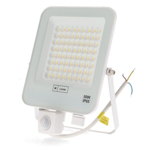Projetor LED Napoli Plus White 50W com sensor de movimento  CCT