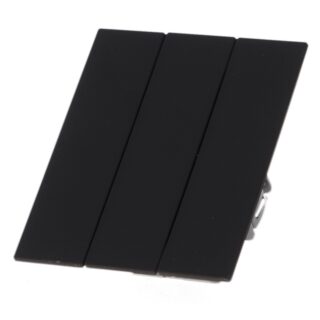 Interruptor Simples Triplo - CC  Preto