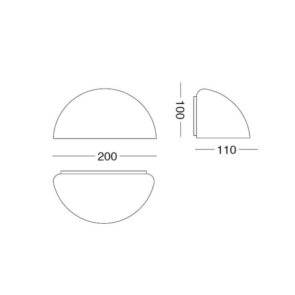 Aplique THULE IP43 1xE27 C.20xL.11xAlt.10cm branco - Image 2